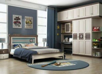 Bedroom Complete Set Bed Bedside table Chest of drawers 6-piece Design Wood Furniture Sets